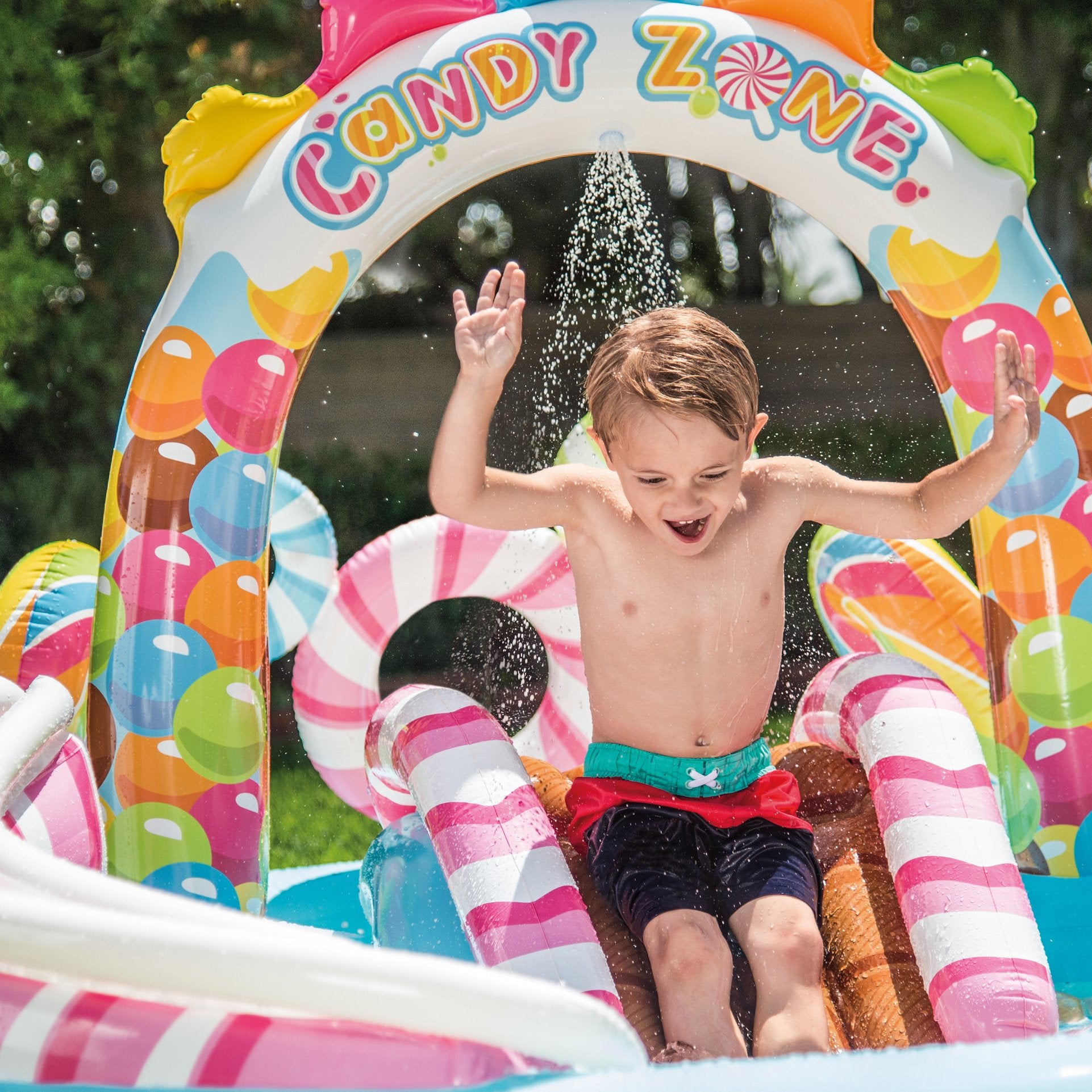 9ft x 51in Kids Inflatable Pool with Electric Air Pump C753