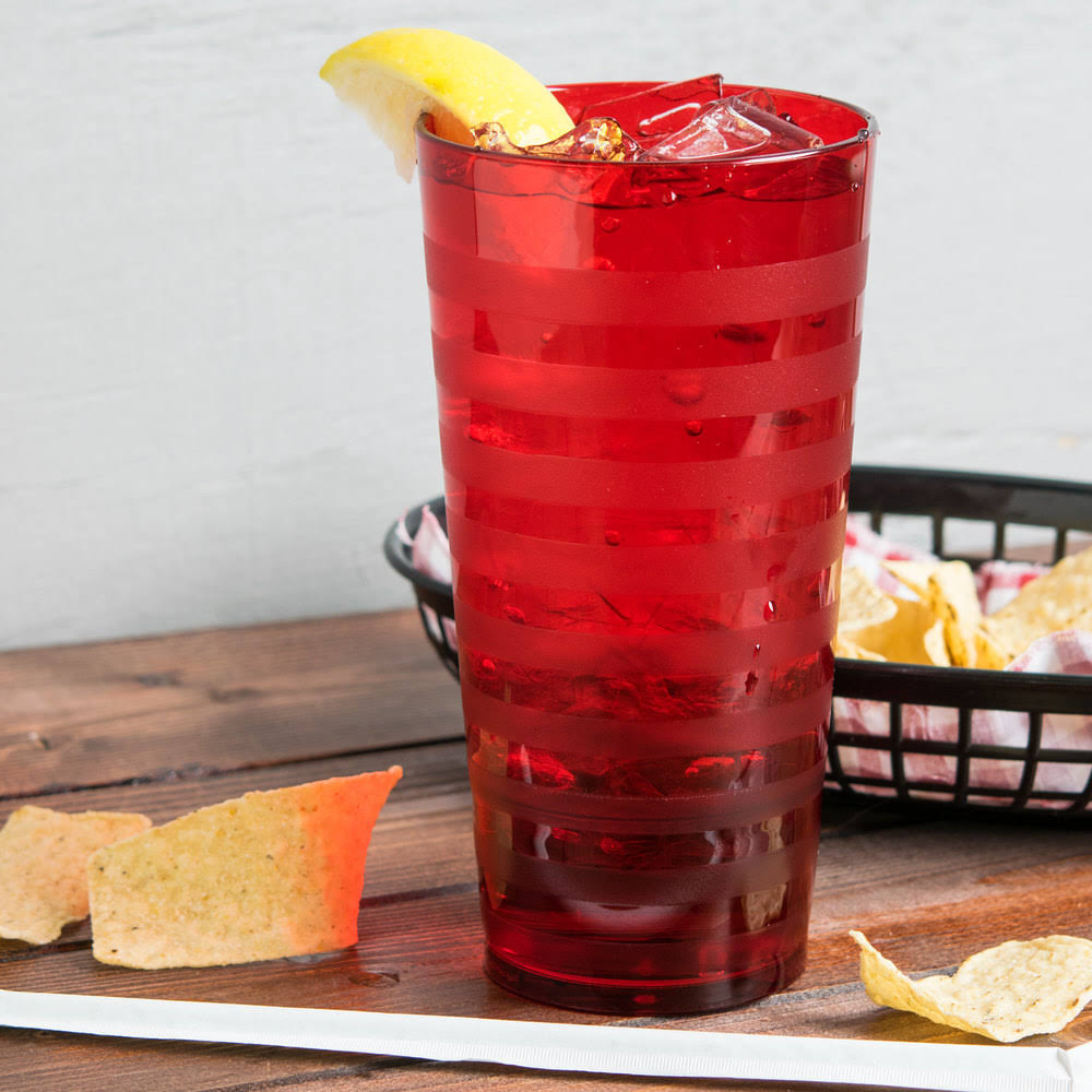 20 oz Plastic Tumbler Red A1906