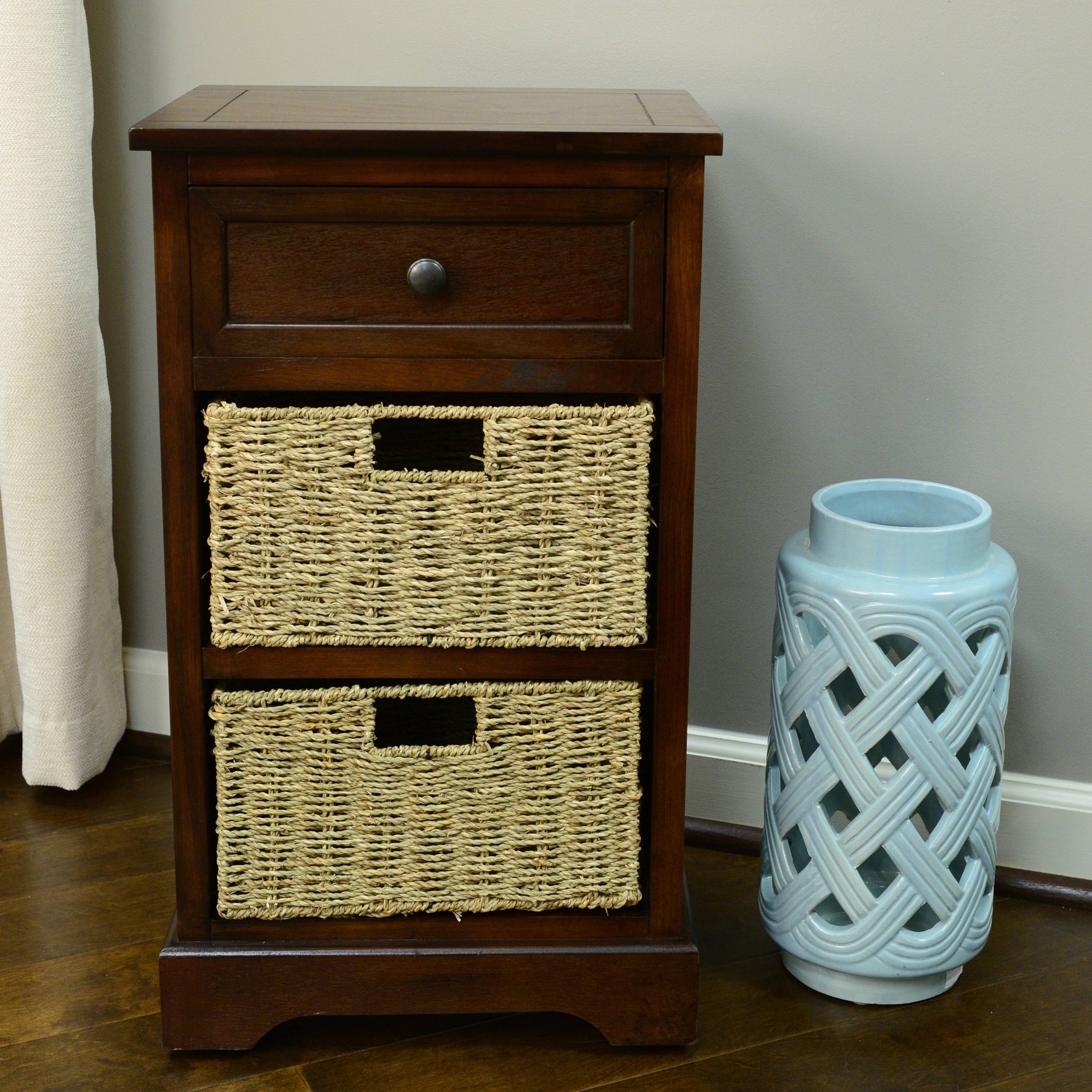 1-Drawer 2-Basket Accent Chest B103