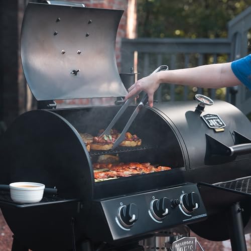 Black Charcoal and Gas Smoker & Grill W9766