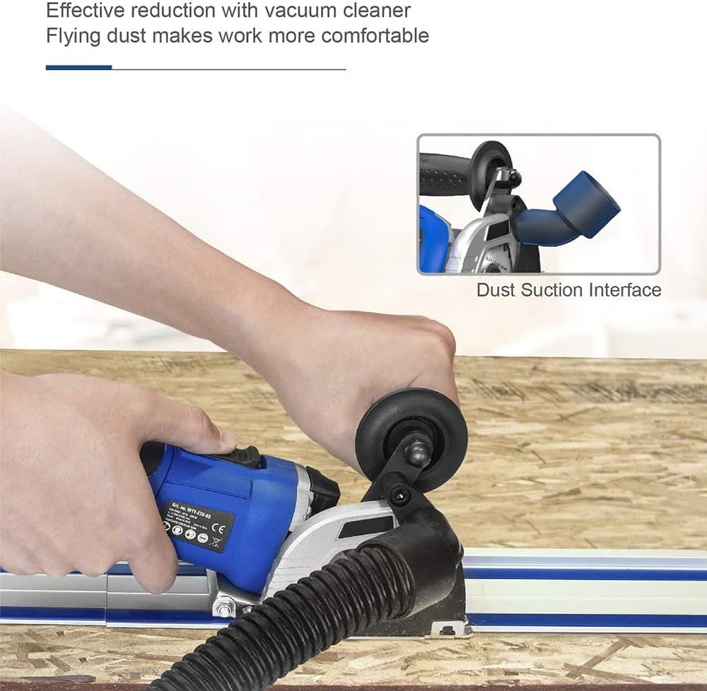Mini Circular Saw with 2 x 15" Guide Rails, 3 Saw Blades, Pack of 2 E13324
