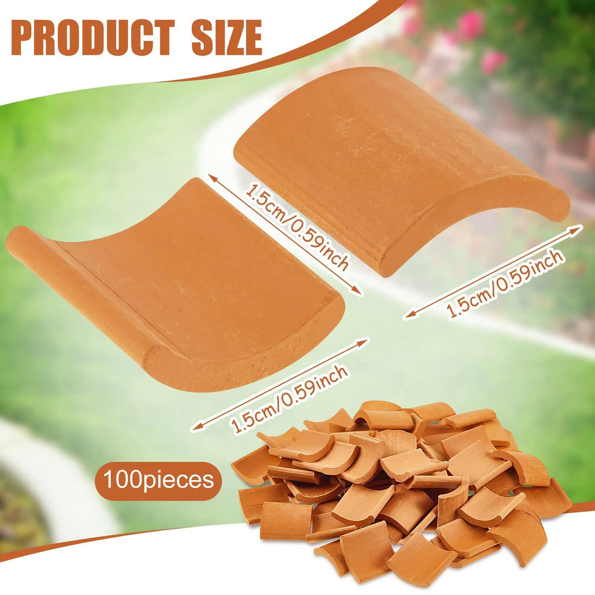 Red Miniature Roof Tiles Model Set F60957