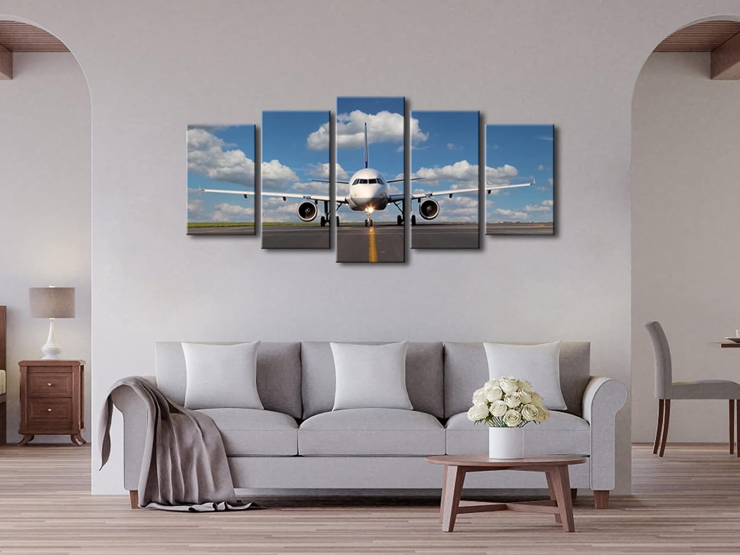 5 Panel Stretched Canvas Wall Art I733