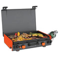 20"x14" 2-Burner Propane Camping Griddle with Latching Hood O840201