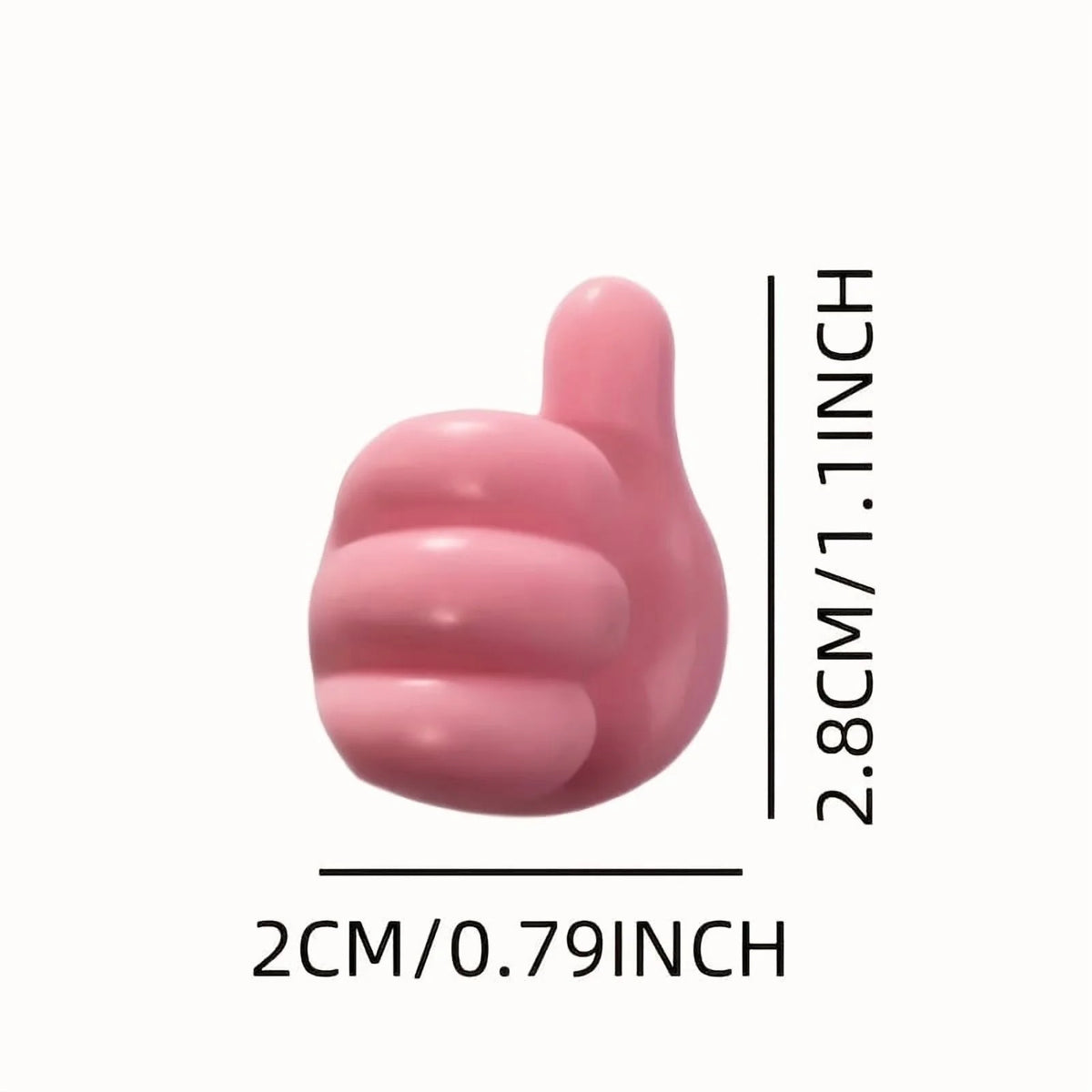 50 Pcs Silicone Thumb Wall Hook Adhesive Cable Clip Key Hanger D5866