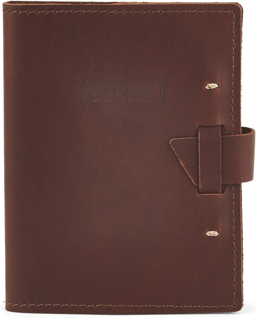 Saddle Top Grain Leather Beer Tasting Log Book Pack of 2 A808295