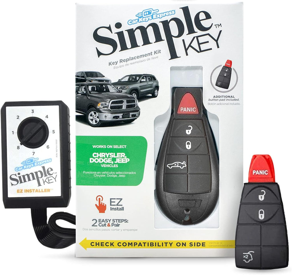 Key Fob and Key Programmer with Interchangeable 4 Button Keypads M438279