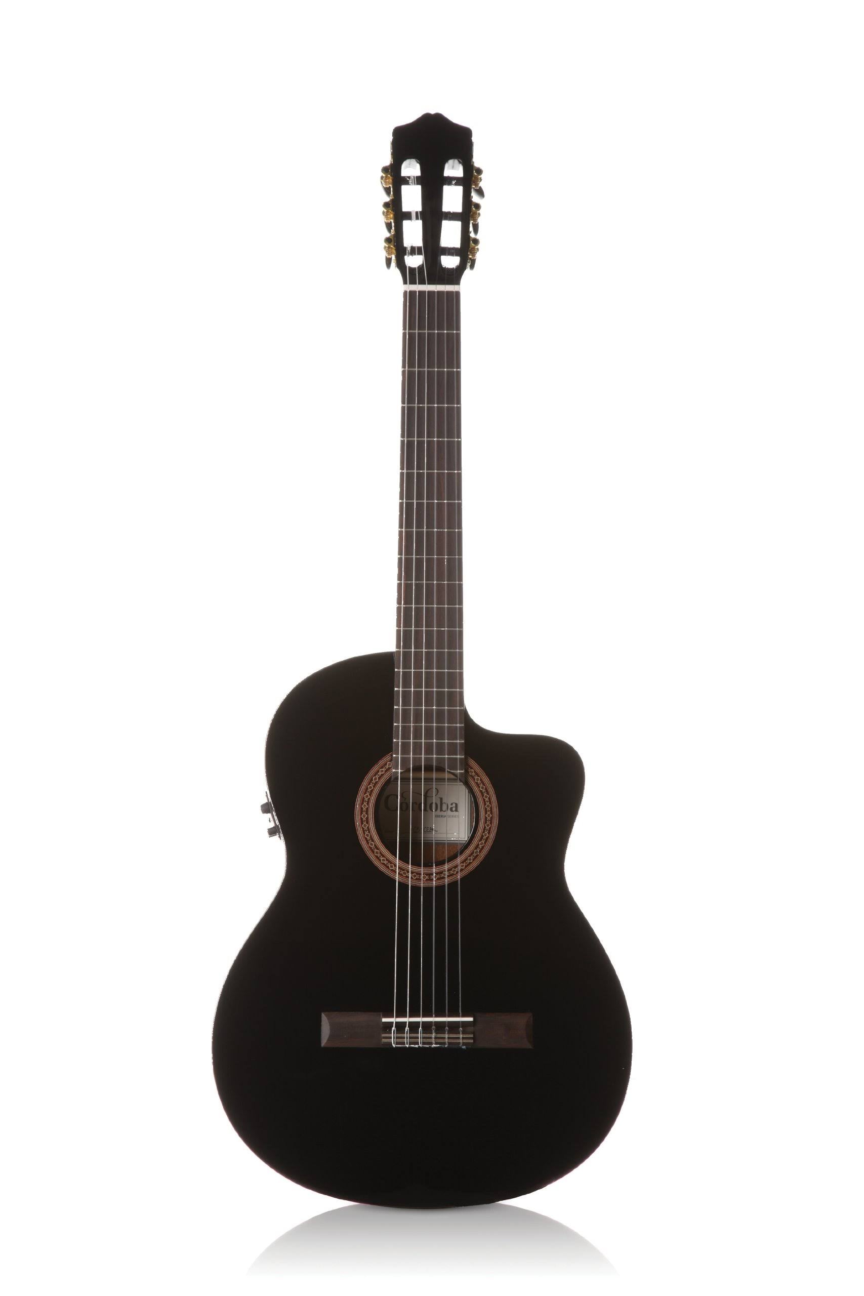 Black Classical Acoustic-Electric Guitar O235842