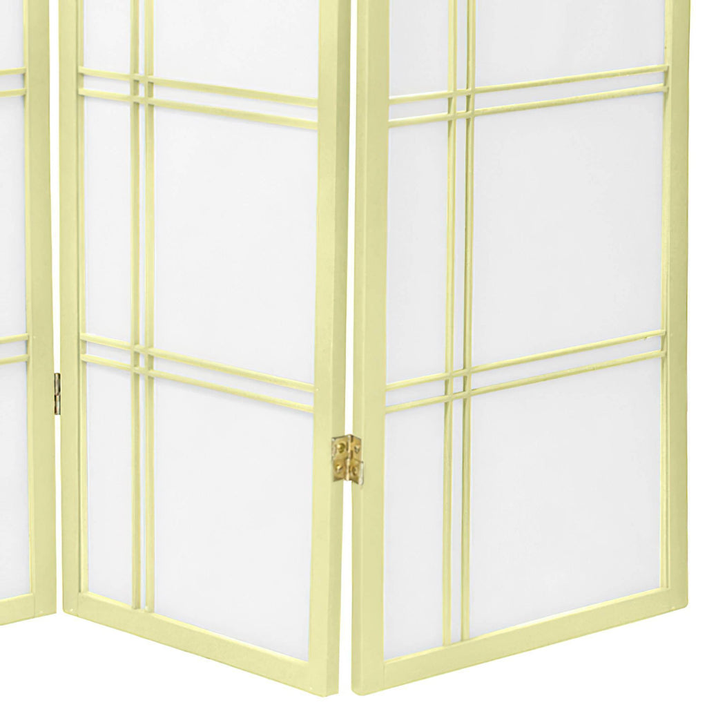 Ivory 5 Panel Shoji Screen L6210