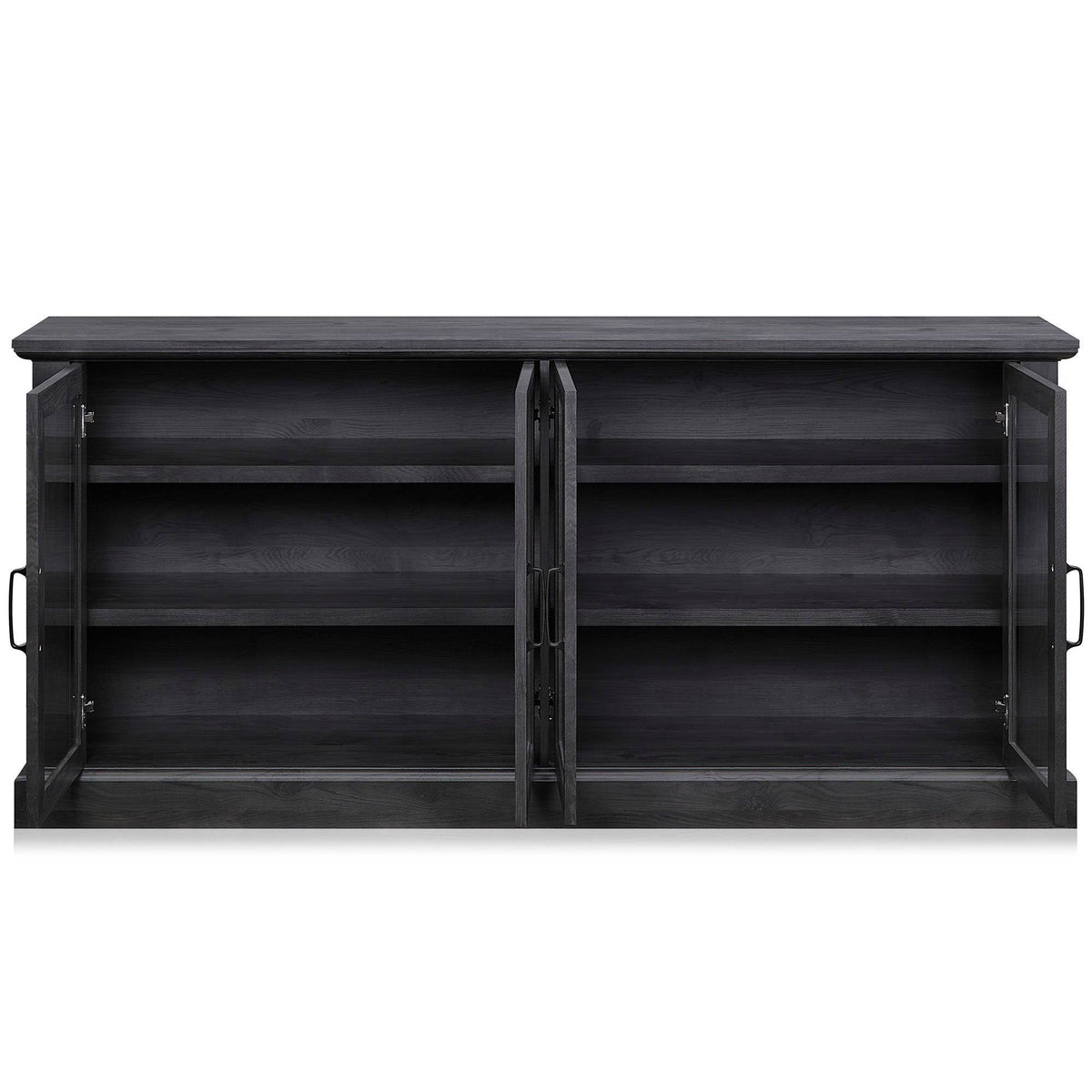 Rustic Grey 4 Door Wood Sideboard Cabinet W565