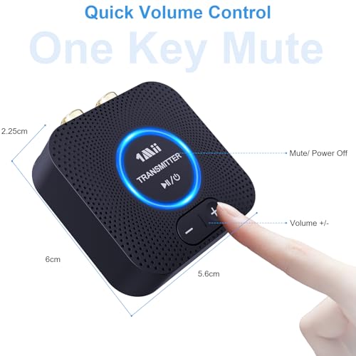 2.4GHz Wireless Audio Transmitter Receiver Set with AUX RCA W357