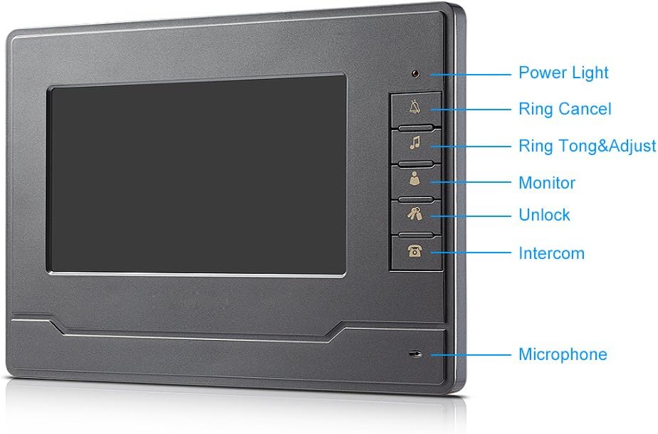 Wired 7 Inches Monitor Video Doorbell System M4154