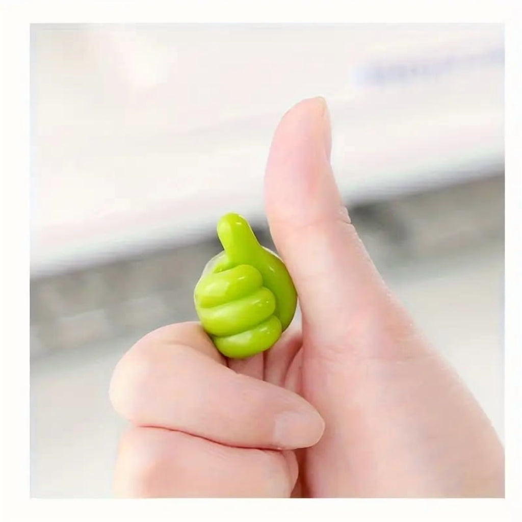 50 Pcs Silicone Thumb Wall Hook Adhesive Cable Clip Key Hanger D5866