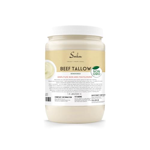100% Pure Rendered NON GMO Beef Tallow 7LBS A39761