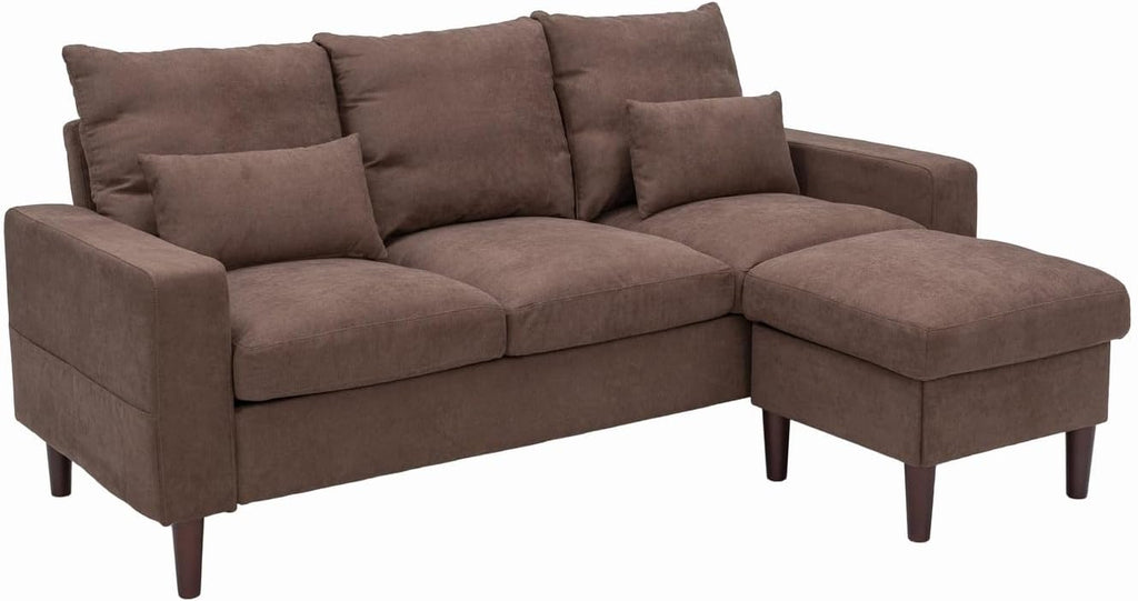 Convertible Sectional L-Shaped Fabric Sofa I437