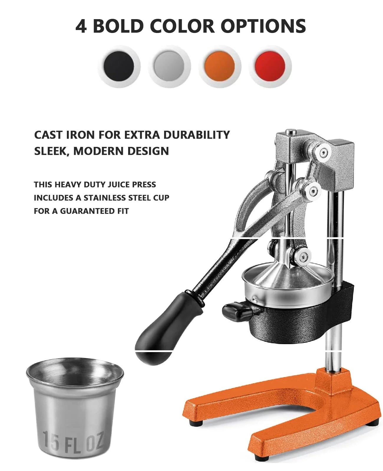 Commercial Grade Manual Hand Press Citrus Juicer B34314
