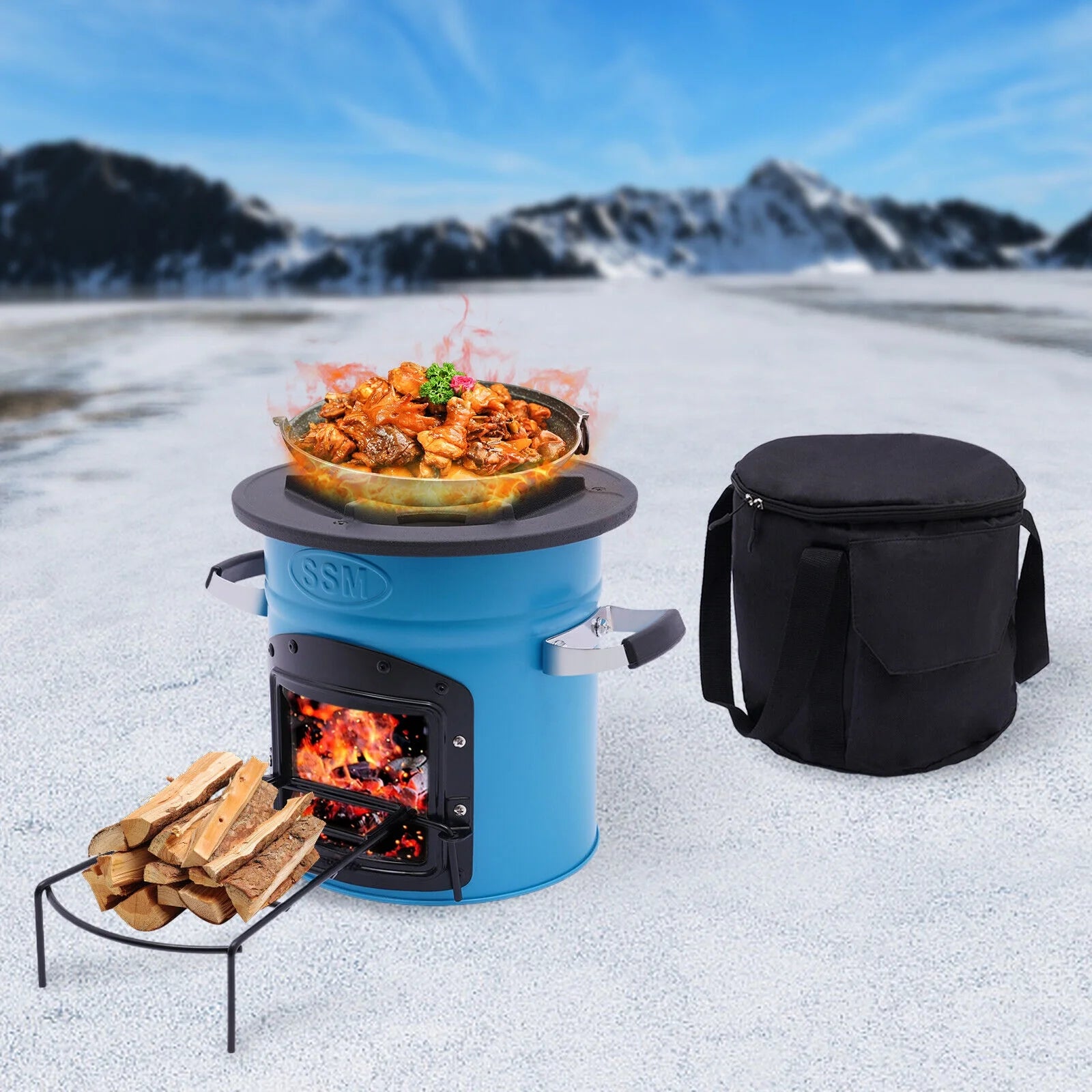 Outdoor Portable Camping Rocket Stove U6682