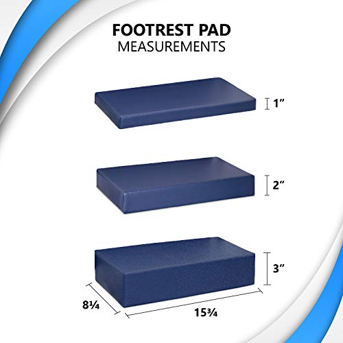 Wheelchair Foot Rest Extender Elevating Pad Leg Cushion Protector with Carrying Bag J923317