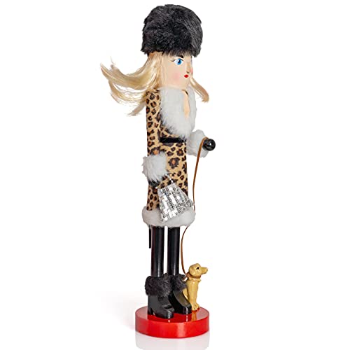 15" Wooden Glitter Nutcracker Doll E648832