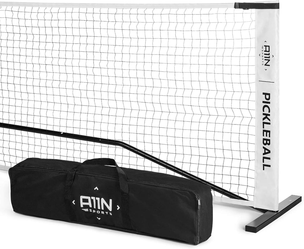 Portable Pickleball Net System with Metal Frame and PE Net E219