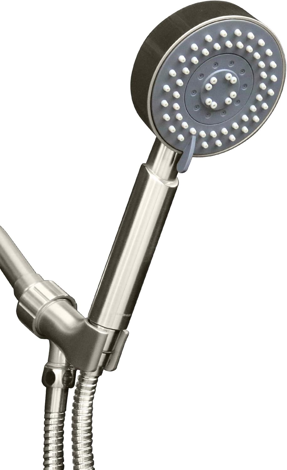 5 Spray Settings 4 inch High Pressure Hand Held Shower Head with Stainless Steel Hose, Polished Chrome Finish, Pack of 2 G667