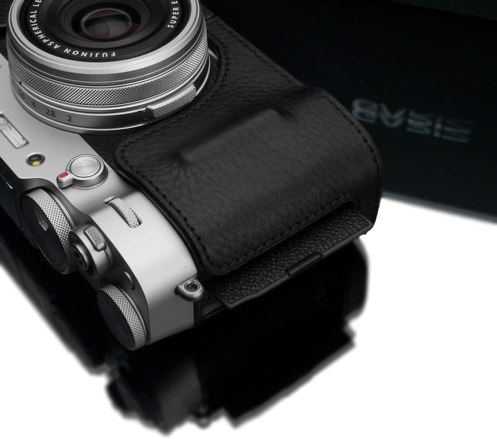 Black Genuine Leather Half Case B272