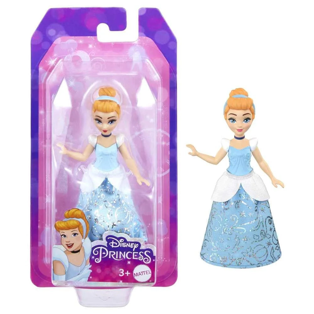 2 Disney Princess 3.5-inch Small Dolls - Cinderella & Mulan W5915