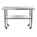 24 x 36 Stainless Steel Work Table with Casters D2625