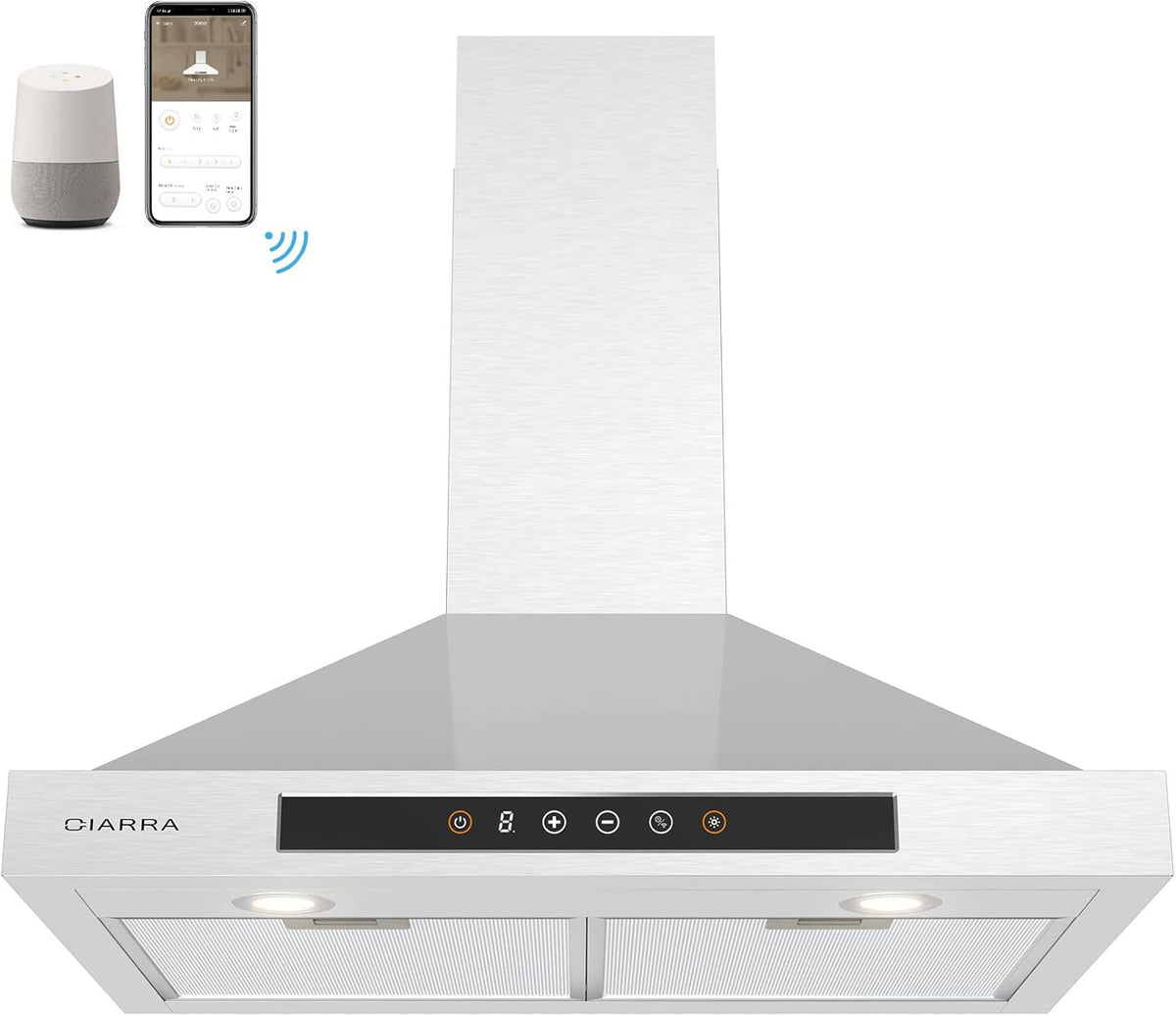 30 inch 450 CFM Stainless Steel Wall Mount Range Hood Vent M923852