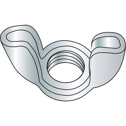 Wing Nut - No.10-24 - Low Carbon Steel - Zinc CR Plus 3 - UNC Q47531