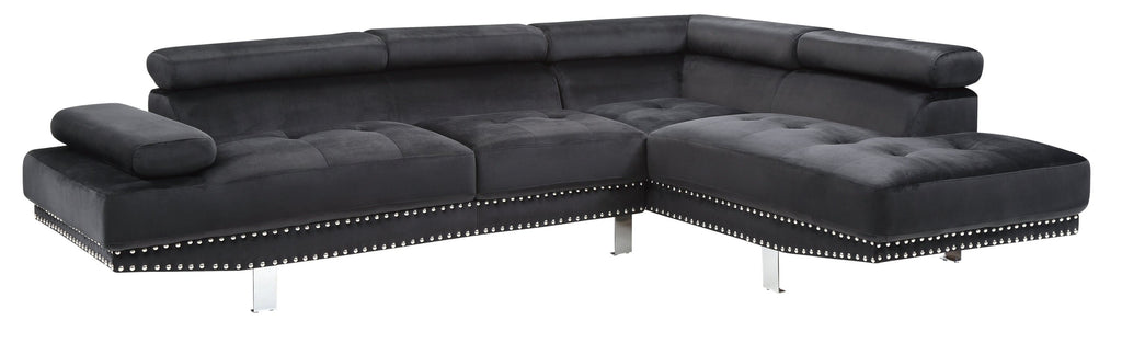 Black Sectional Sofa X474132