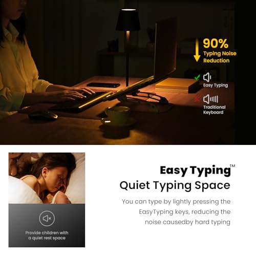 Wireless Keyboard and Mouse Combo, Compact Full Size 2.4G Ultra-Thin Blue U2332