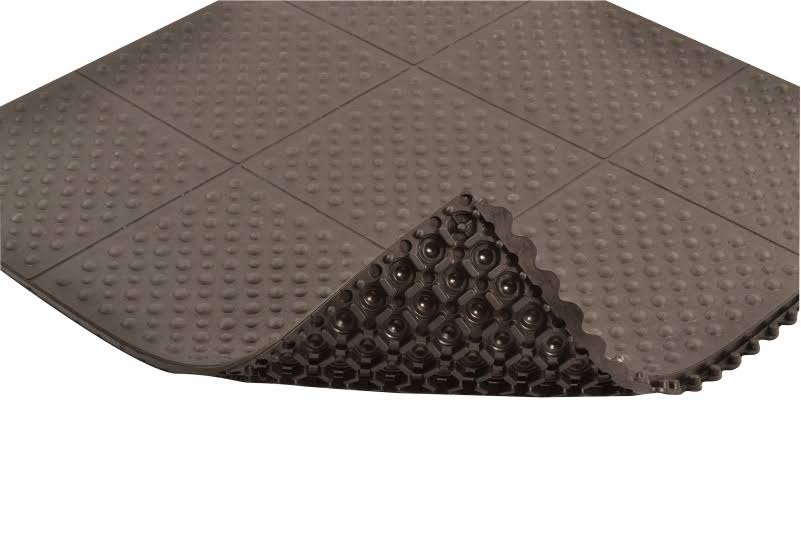Antifatigue Mat, Black, 3Ft. x 3Ft. S809640