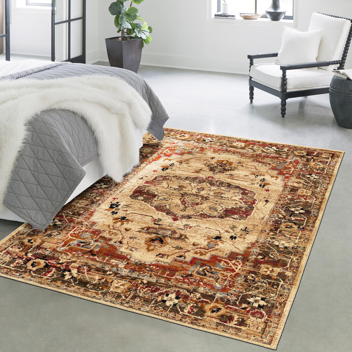 Cream Medium Rug J773382