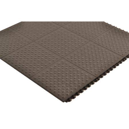 Antifatigue Mat, Black, 3Ft. x 3Ft. S809640