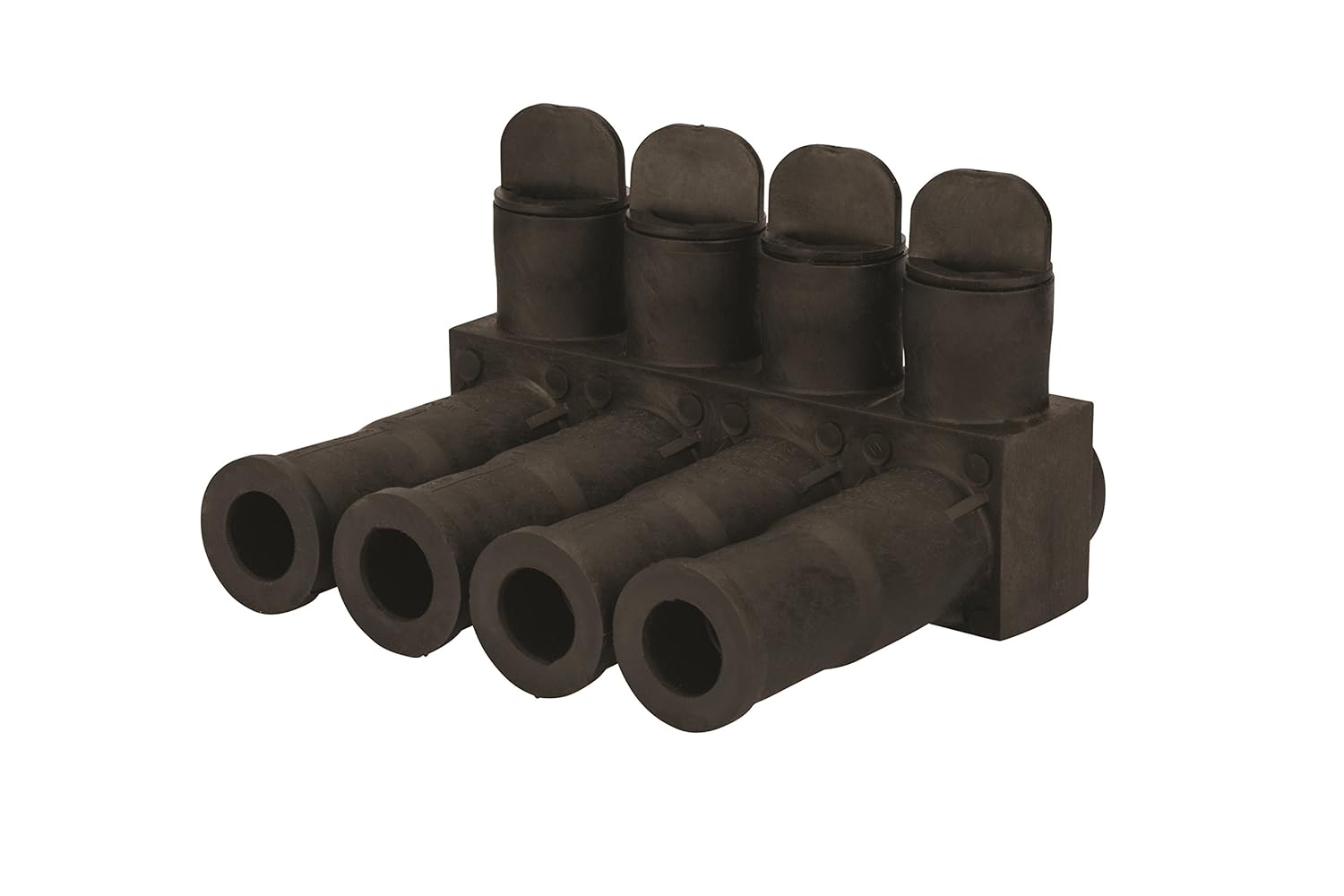 Submersible Pedestal Connector, 4 Ports, Black, Pack of 2 G763569