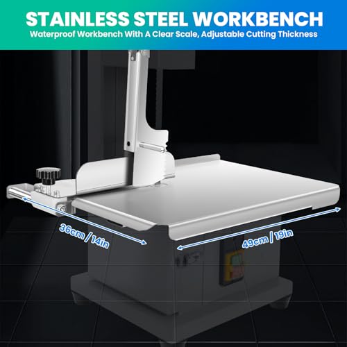 1500W Electric Bone Saw with Stainless Steel Workbench, 8 Saw Blades B645