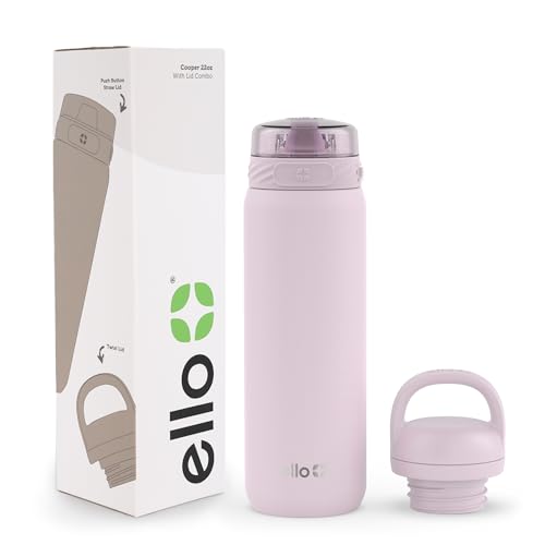 18oz Kids Stainless Steel Water Bottle with 2 Lids O2850