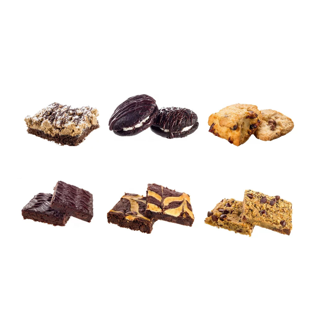 Chocolate Pastry Collection with Fudge Brownies, Whoopie Pie, Scones & Crumb Cake C328946