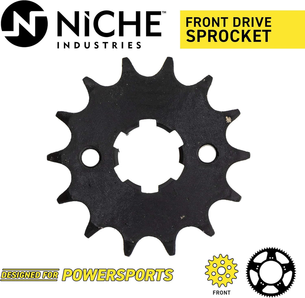 Drive Sprocket Chain Combo Front 14 Rear 45 Tooth 428HZ Standard 120 Links Pack of 2 X6562