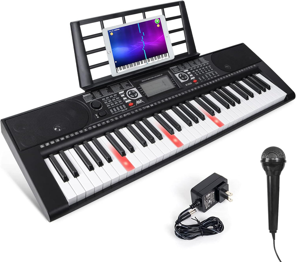 61-Key Portable Electronic Keyboard Piano with LCD Screen Z76406