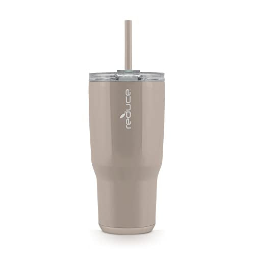 34 oz Vacuum Insulated Stainless Steel Tumbler with Lid and Straw B85418