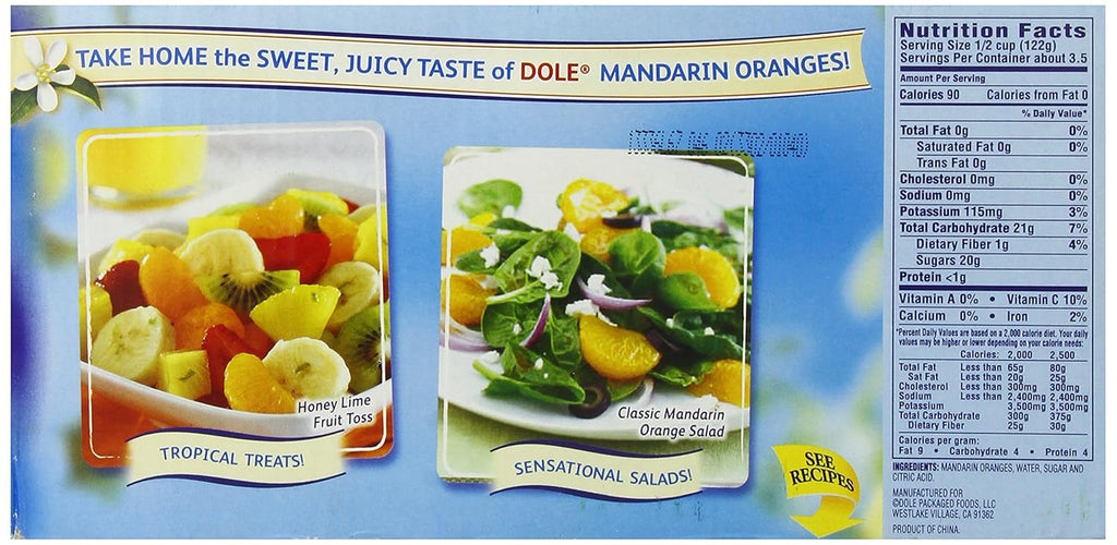 Mandarin Oranges in Light Syrup, 15 Ounce Cans (Pack of 6) V43671
