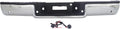 Chrome Steel Step Bumper with Rear Object Sensor Holes X7509