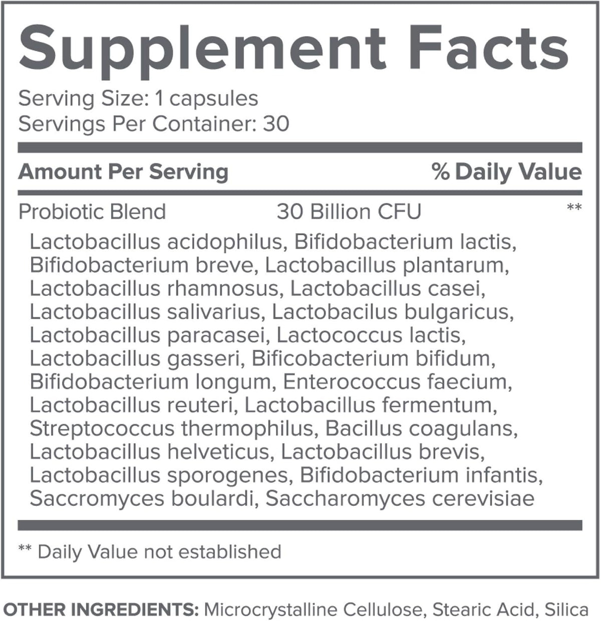 24 Strain Probiotic with 30 Billion CFUs, 30 Count Q823