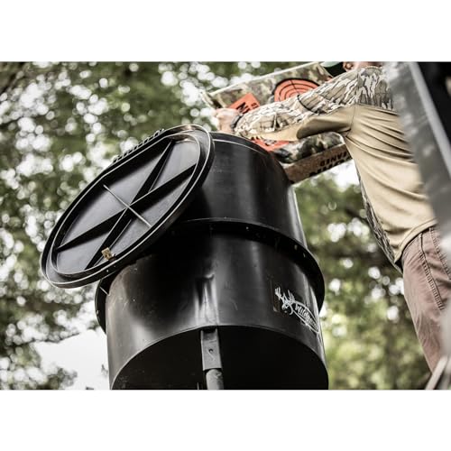 225 lb Quick-Set Game Feeder Bundle with 12V Rechargeable Battery J21122