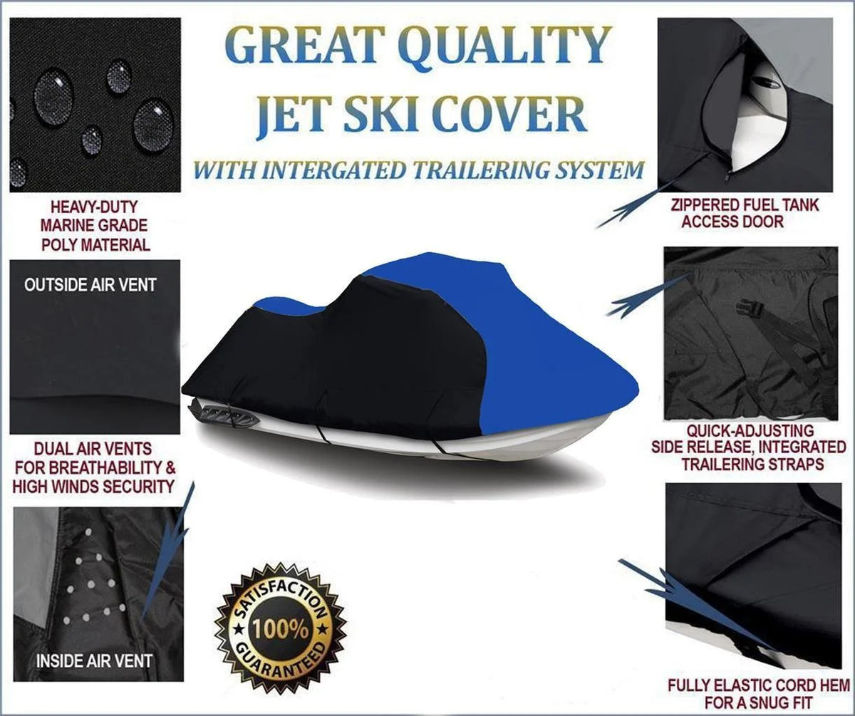Heavy-Duty 600 Denier Jet Ski Cover 1-2 Seater K606