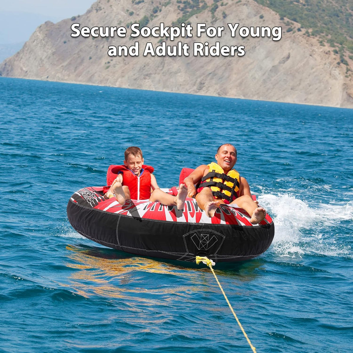 2 Person Towable Inflatable Boat Tube F84708