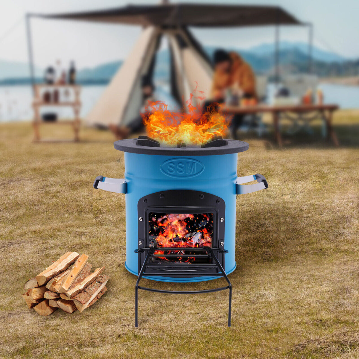 Outdoor Portable Camping Rocket Stove U6682