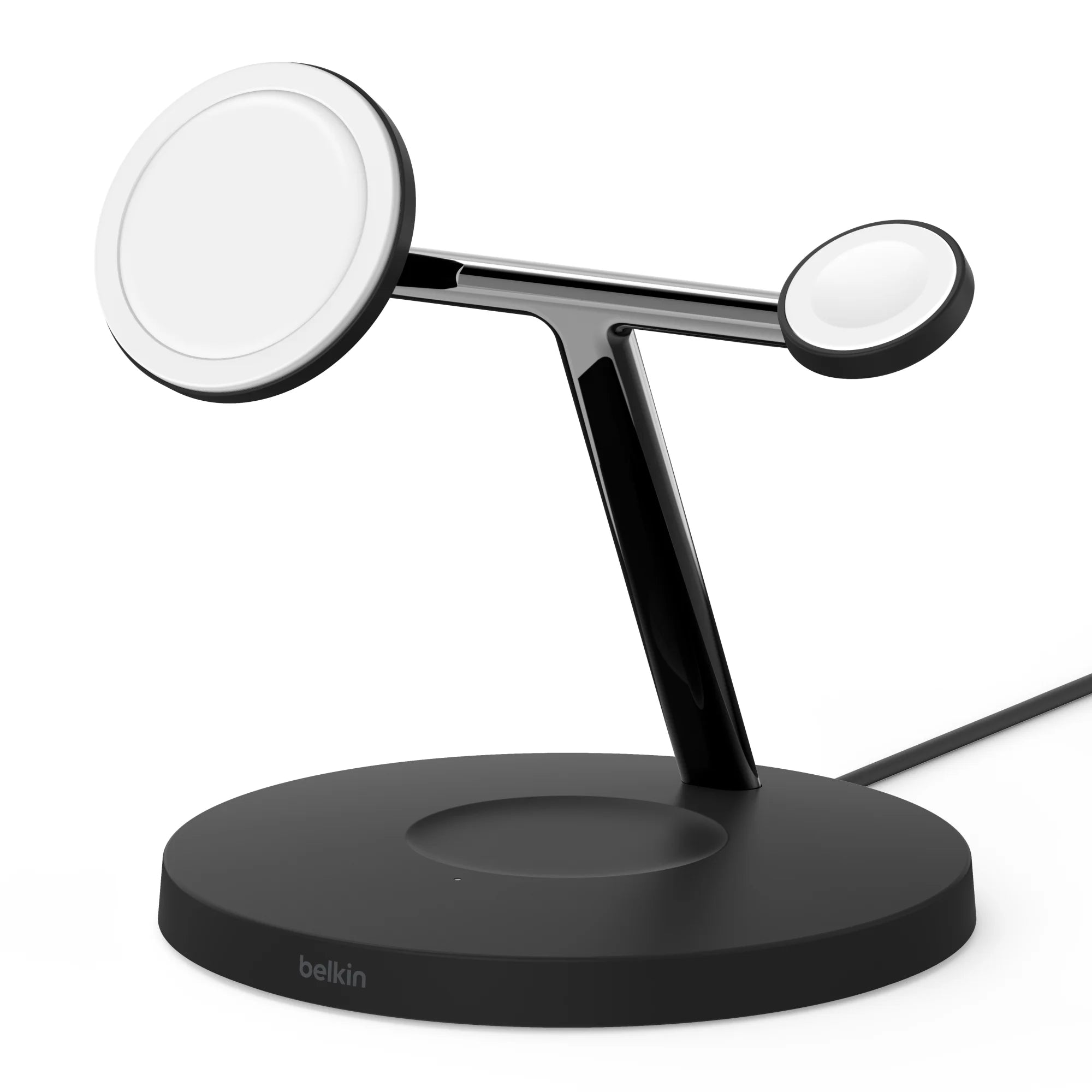 Black 3-in-1 Wireless Charging Stand for iPhone, Apple Watch, AirPods E821